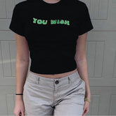 Short Sleeve Bliss Trending Crop Tops